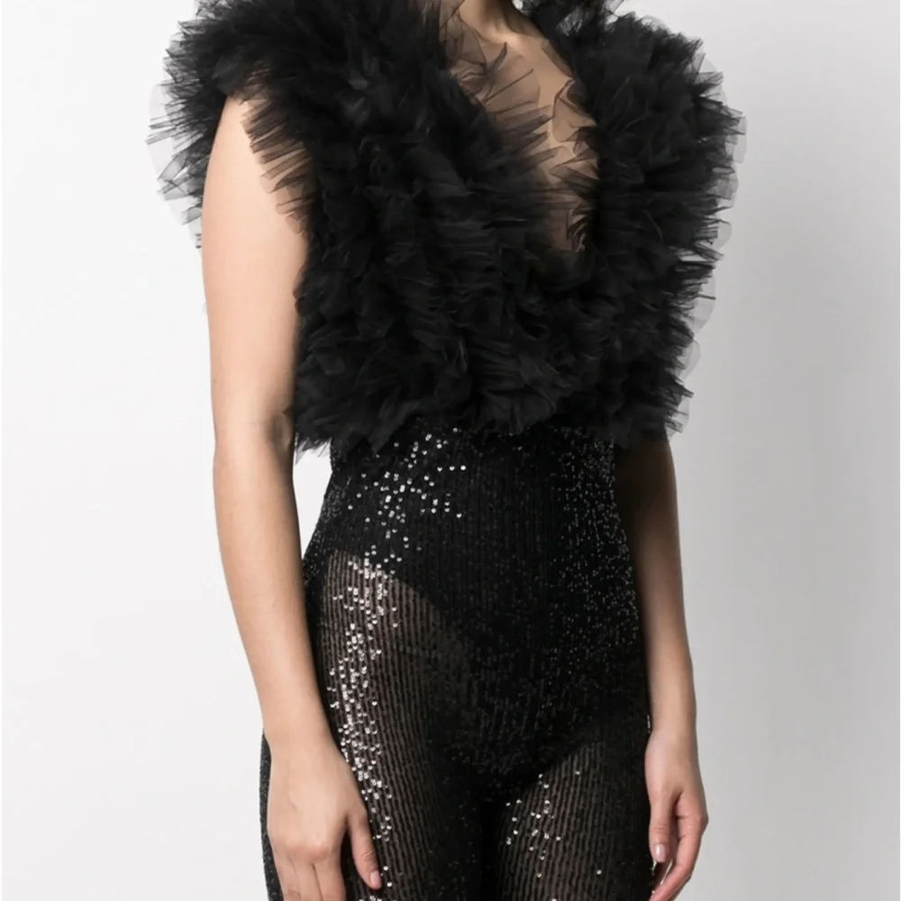 Alchemy Ruffled Bodysuit black - Picture 2 of 9